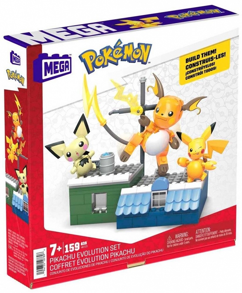 Konstruktorius mega construx pokemon pikachu evoliucija