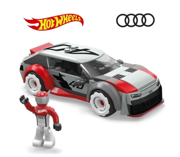 Konstruktorius hot wheels mega pads audi rs6 gto, 77 d.