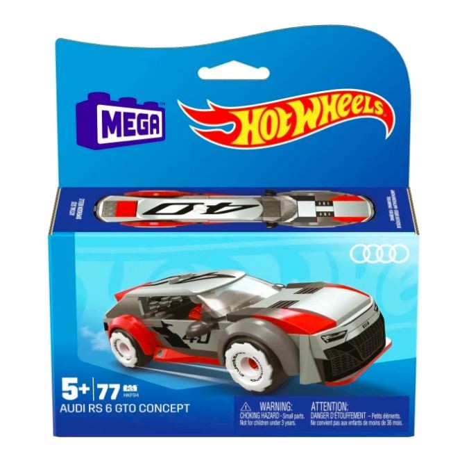 Konstruktorius hot wheels mega pads audi rs6 gto, 77 d.