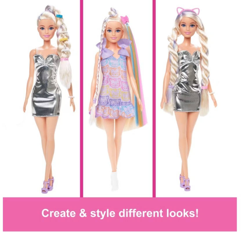 Barbie fun & fancy lėlė su ilgais plaukais ir aksesuarais