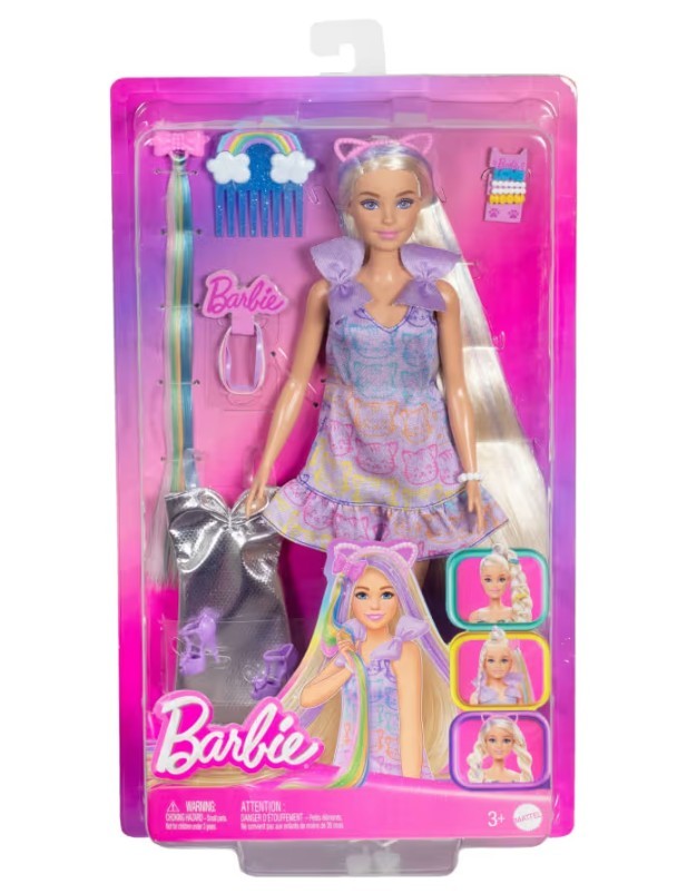 Barbie fun & fancy lėlė su ilgais plaukais ir aksesuarais