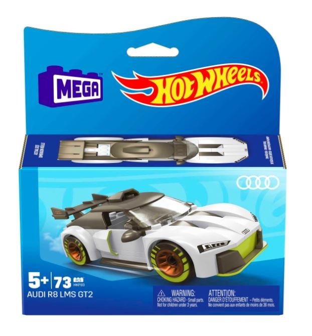 Konstruktorius hot wheels mega pads audi r8 lms gt2, 73 d.