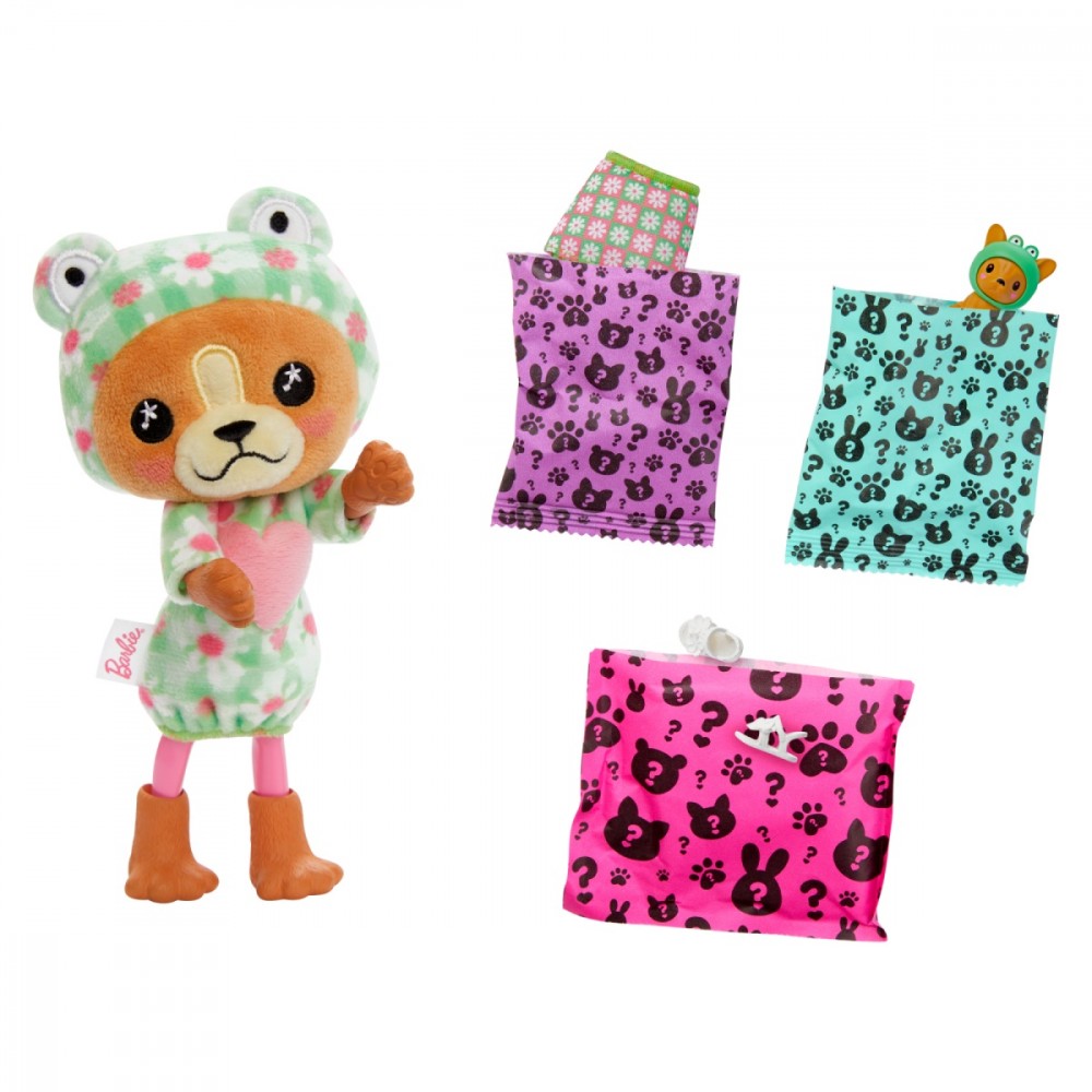 Lėlės čelsės rinkinys šunytė barbie cutie reveal