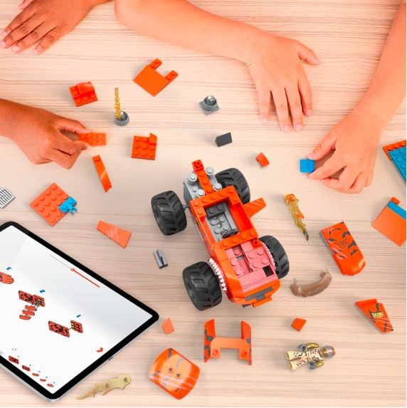 Konstruktorius hot wheels mega construx susidūrimas