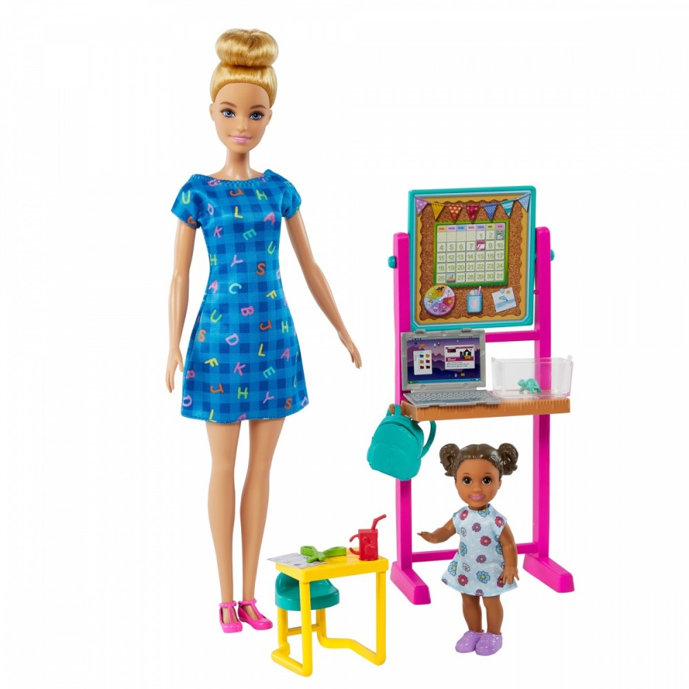 Lėlė su priedais barbie mokytoja