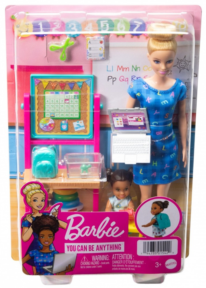 Lėlė su priedais barbie mokytoja