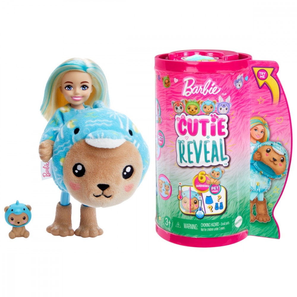Lėlės čelsės rinkinys delfinų serija barbie cutie reveal