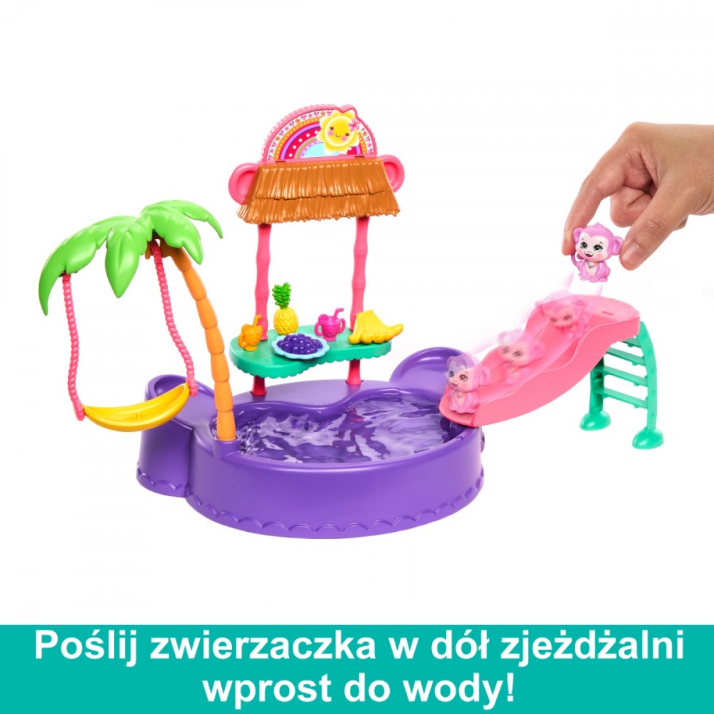 Lėlė su baseinu ir priedais enchantimals