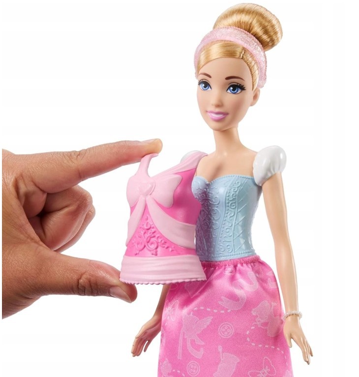 Disney princesės 2-in-1 pelenės lėlių rinkinys