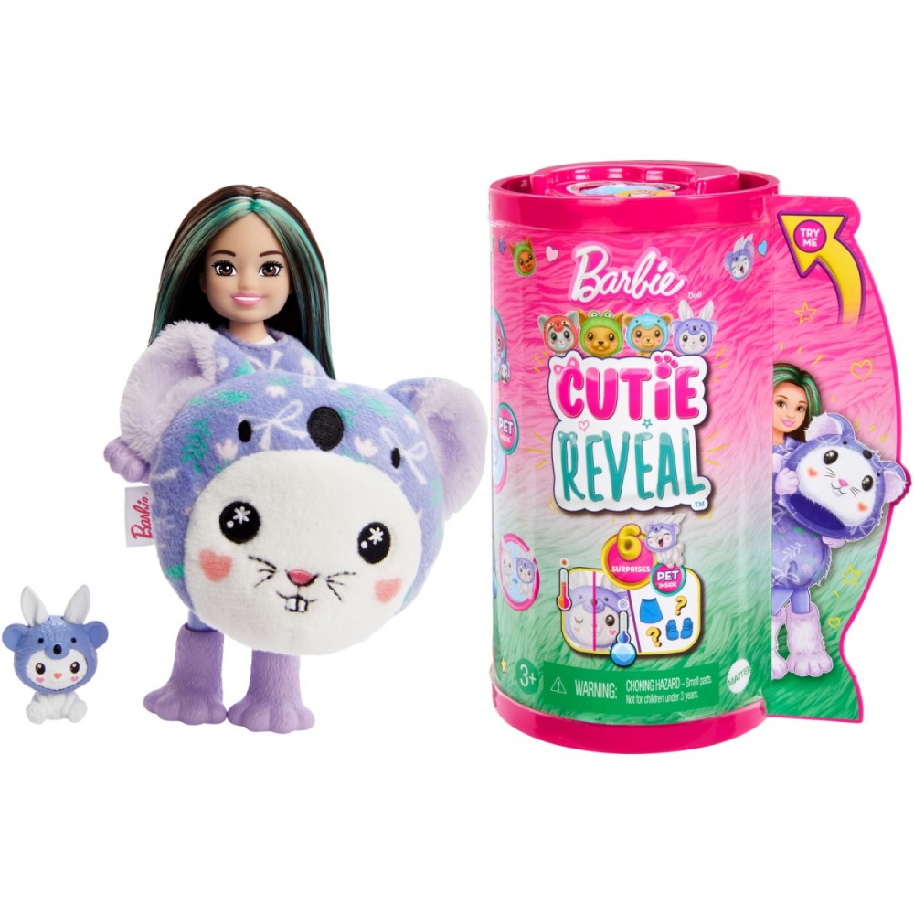 Lėlės čelsės rinkinys triušytė barbie cutie reveal