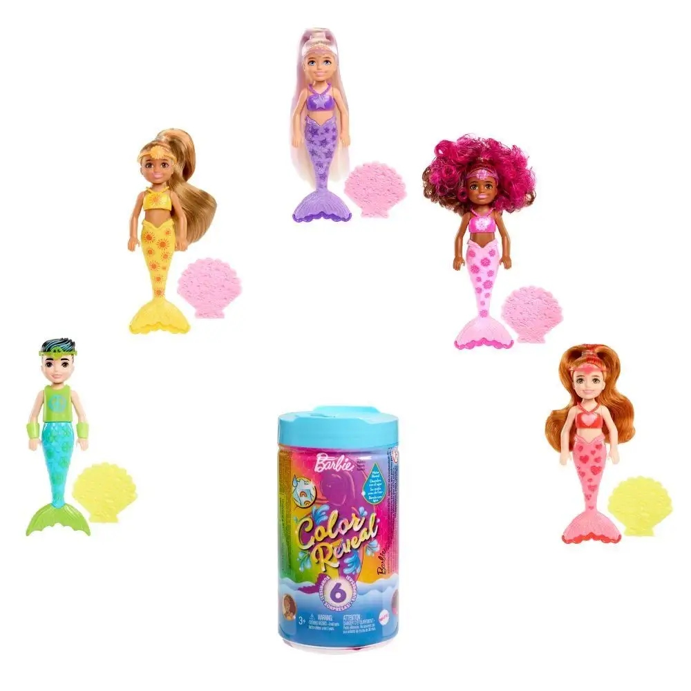 Lėlė Barbie Color Reveal Mermaid Chelsea