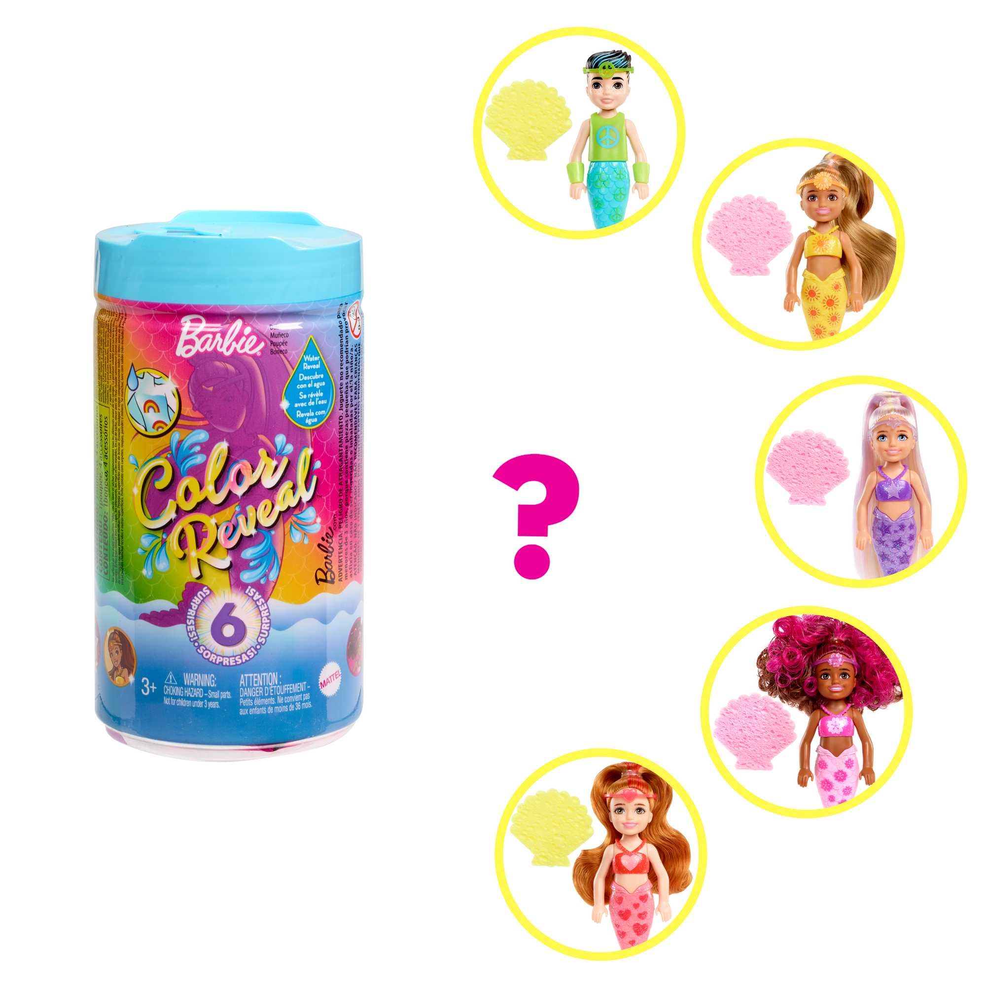 Lėlė Barbie Color Reveal Mermaid Chelsea