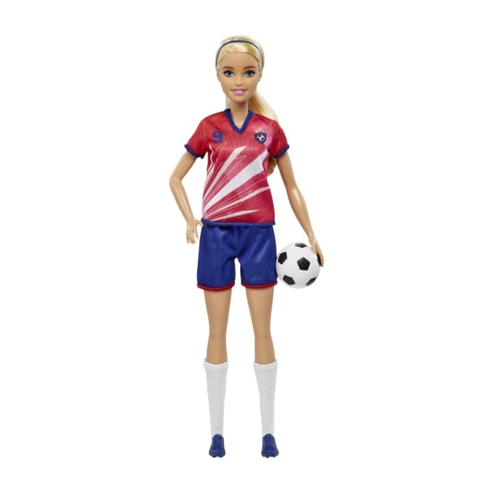 Lėlė futbolininkė barbie hcn17