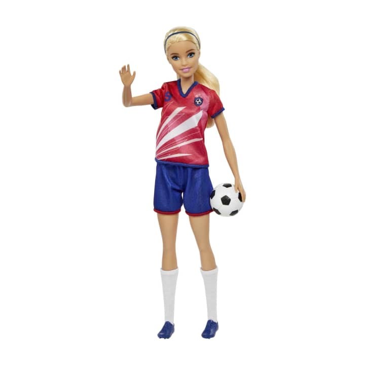 Lėlė futbolininkė barbie hcn17