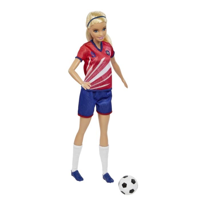Lėlė futbolininkė barbie hcn17