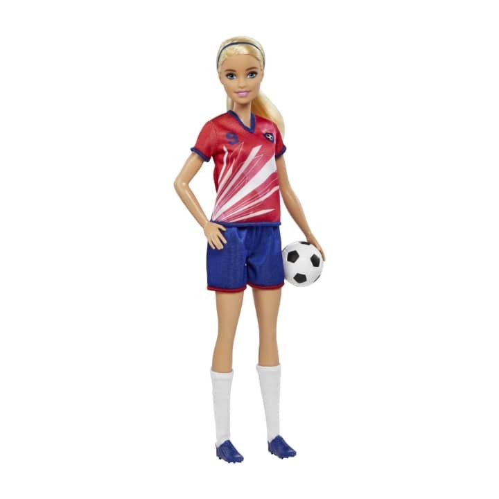 Lėlė futbolininkė barbie hcn17