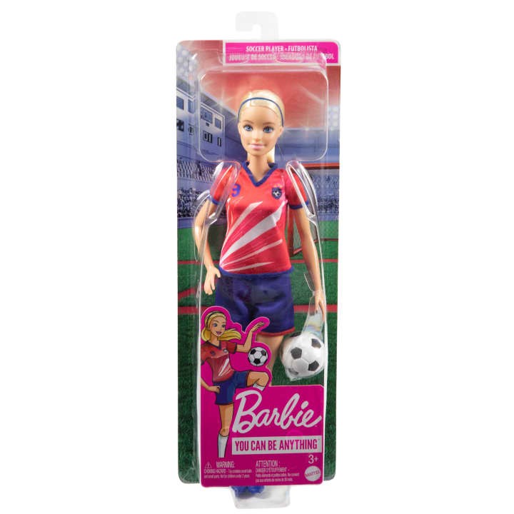 Lėlė futbolininkė barbie hcn17
