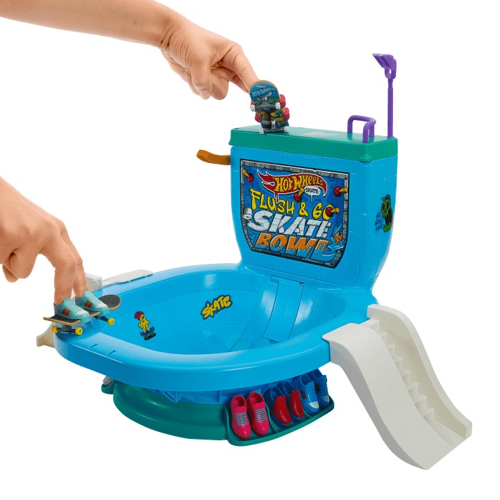 Rinkinys hot wheels riedlenčių parkas - unitazas, hxl16