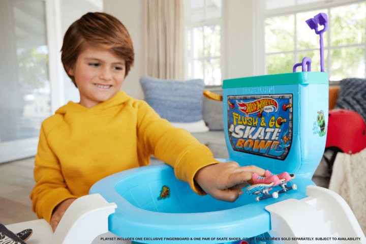 Rinkinys hot wheels riedlenčių parkas - unitazas, hxl16