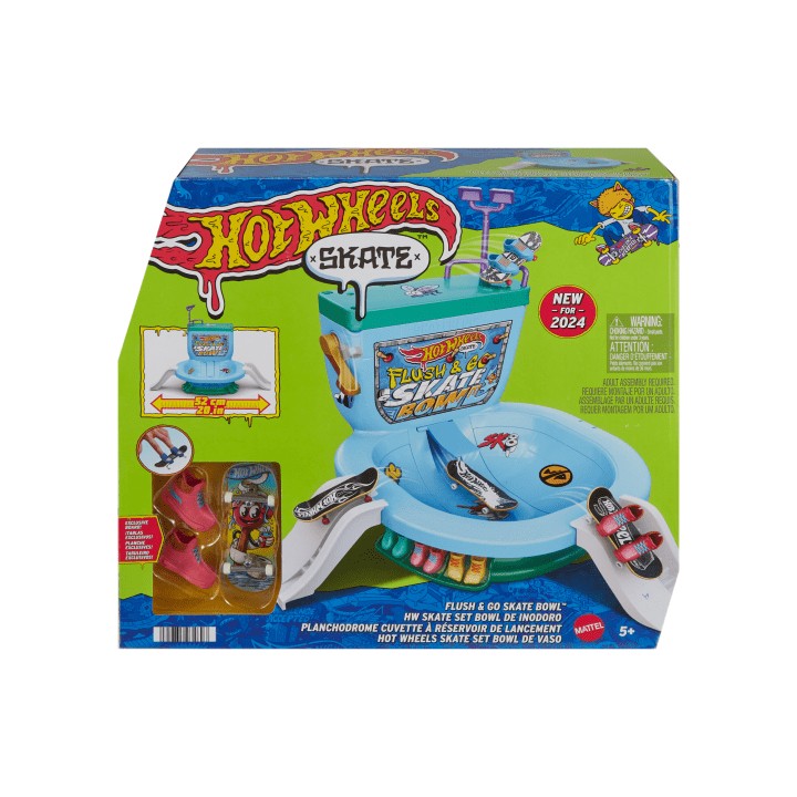 Rinkinys hot wheels riedlenčių parkas - unitazas, hxl16