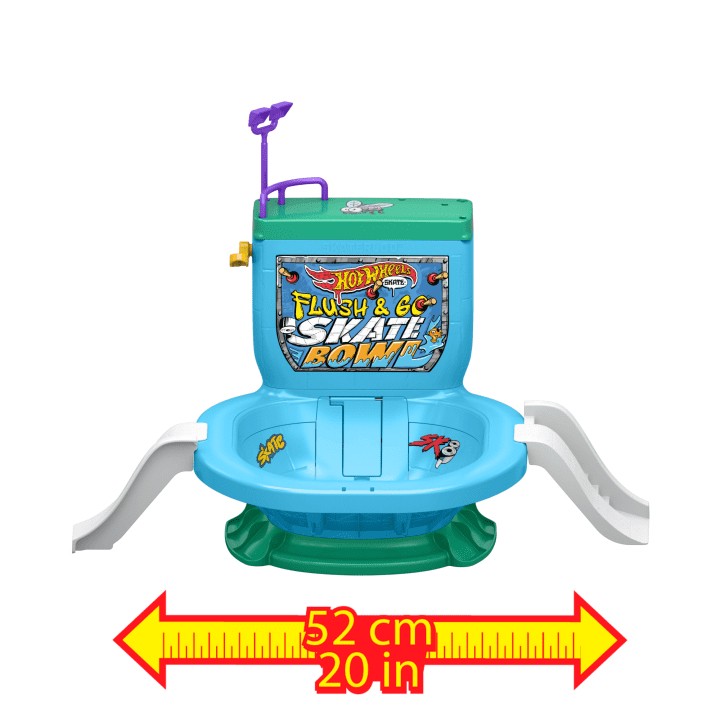 Rinkinys hot wheels riedlenčių parkas - unitazas, hxl16