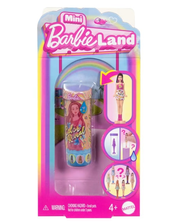Mini lėlė barbie color reveal mini barbieland