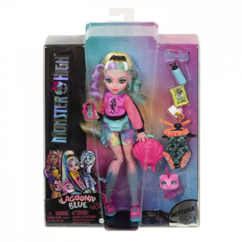 Lėlė monster high lagoona blue
