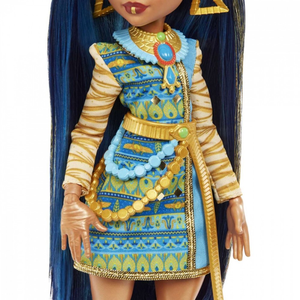 Lėlė su aksesuarų rinkiniu monster high core cleo de nile