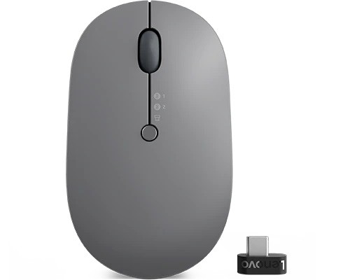 Belaidė pelė lenovo 4y51c21217, juoda/pilka