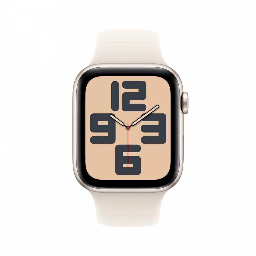 Išmanusis laikrodis apple watch se gps 40mm starlight aluminium case with starlight sport band - m/l mxeg3et/a