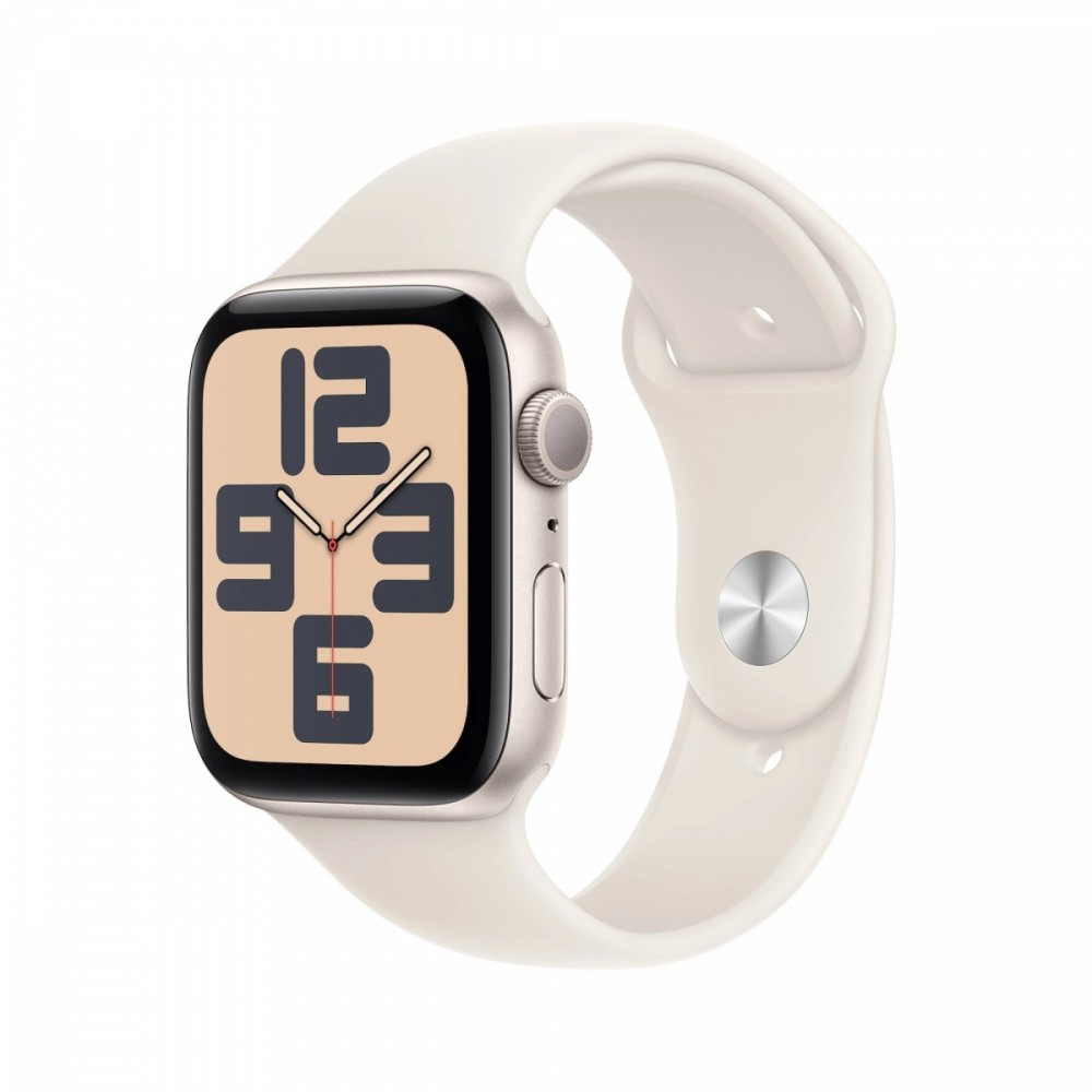 Išmanusis laikrodis apple watch se gps 40mm starlight aluminium case with starlight sport band - m/l mxeg3et/a