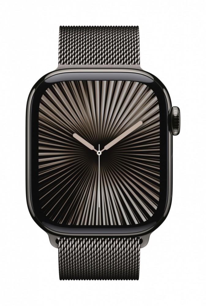 Išmanusis laikrodis apple watch series 10 gps + cellular 46mm slate titanium case with slate milanese loop - s/m mc7r4et/a