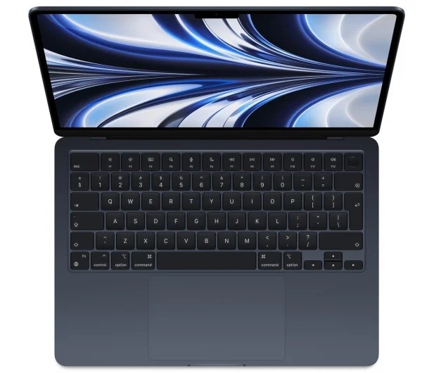 Macbook air 13” apple m2 8c cpu, 8c gpu/16gb/256gb ssd/midnight/int mc7x4ze/a