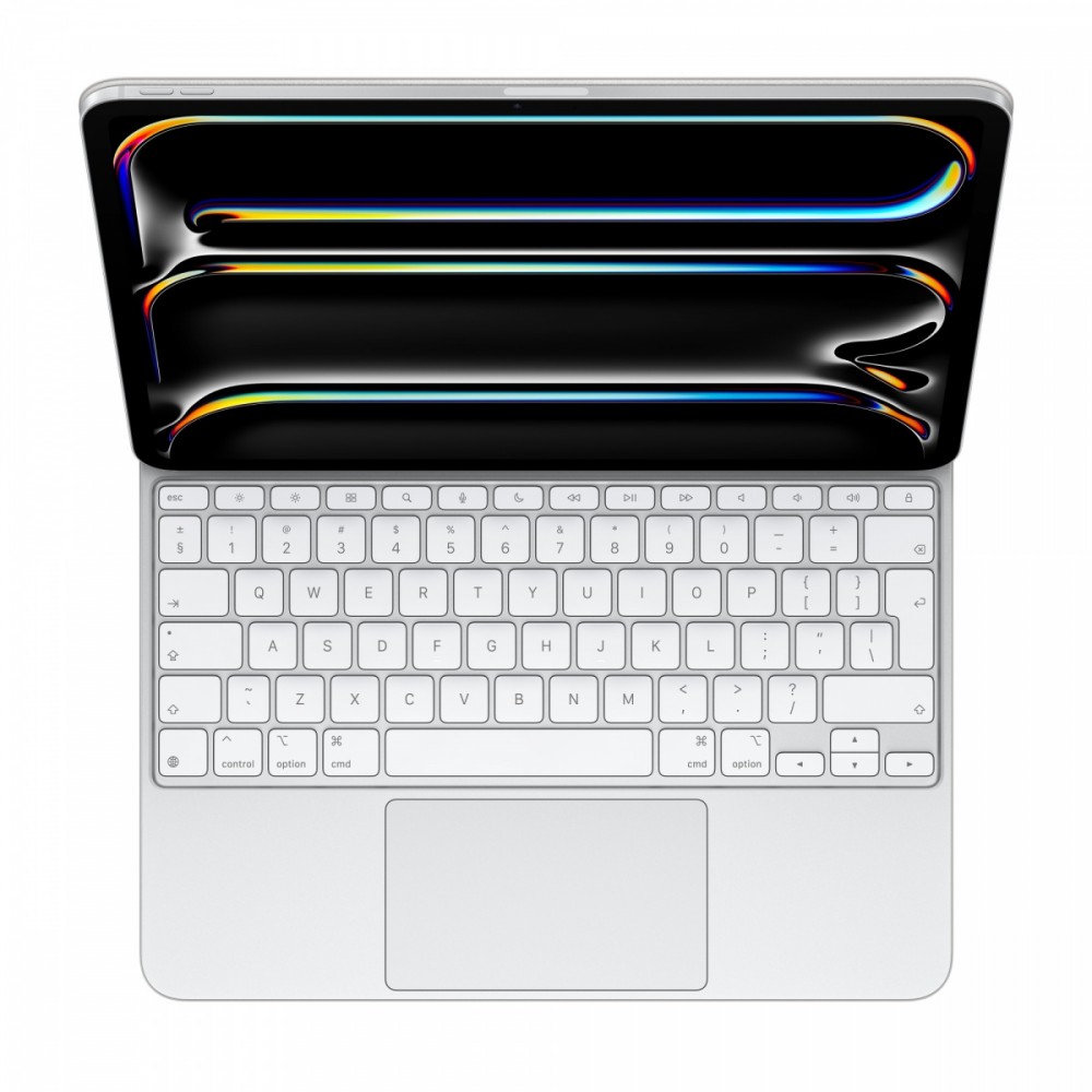 Magic keyboard for ipad pro 13‑inch (m4) - international english - white mwr43z/a, apple ipad pro 2024 (12.9
