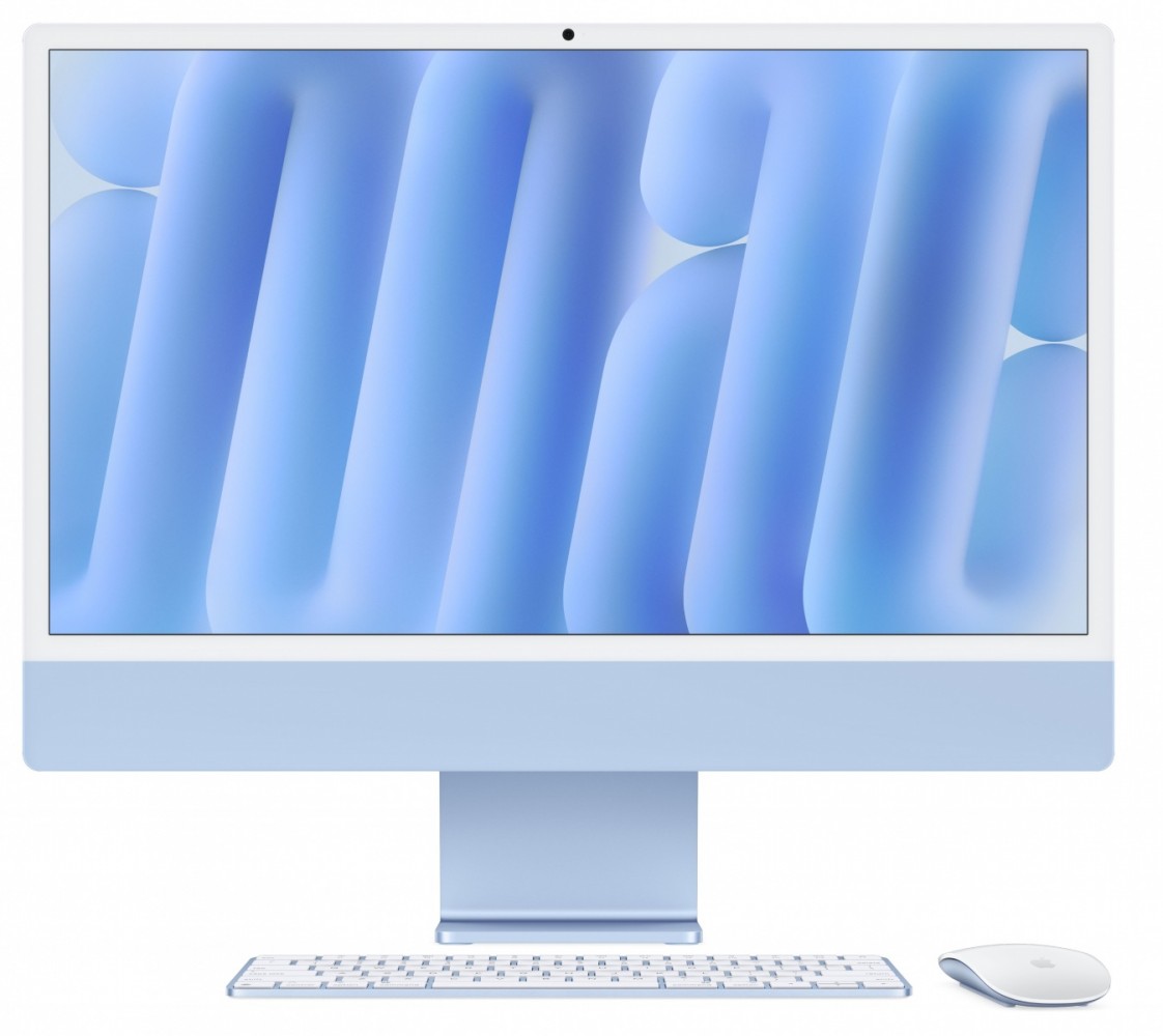 Kompiuteris imac 24” 4.5k retina, apple m4 10c cpu, 10c gpu/16gb/256gb ssd/blue/int mwv13ze/a
