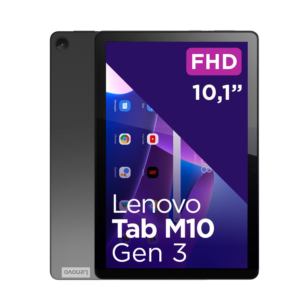 Planšetinis kompiuteris lenovo tab m10 (3rd gen) zaae0000se tb328fu unisoc t610 4gb 64gb mali-g52 android storm grey