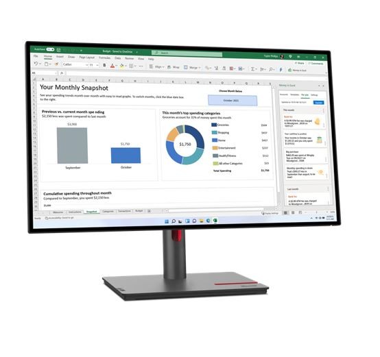 Monitorius lenovo thinkvision p27p-30, 27