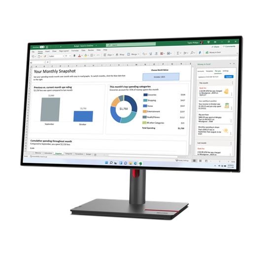 Monitorius lenovo thinkvision p27p-30, 27