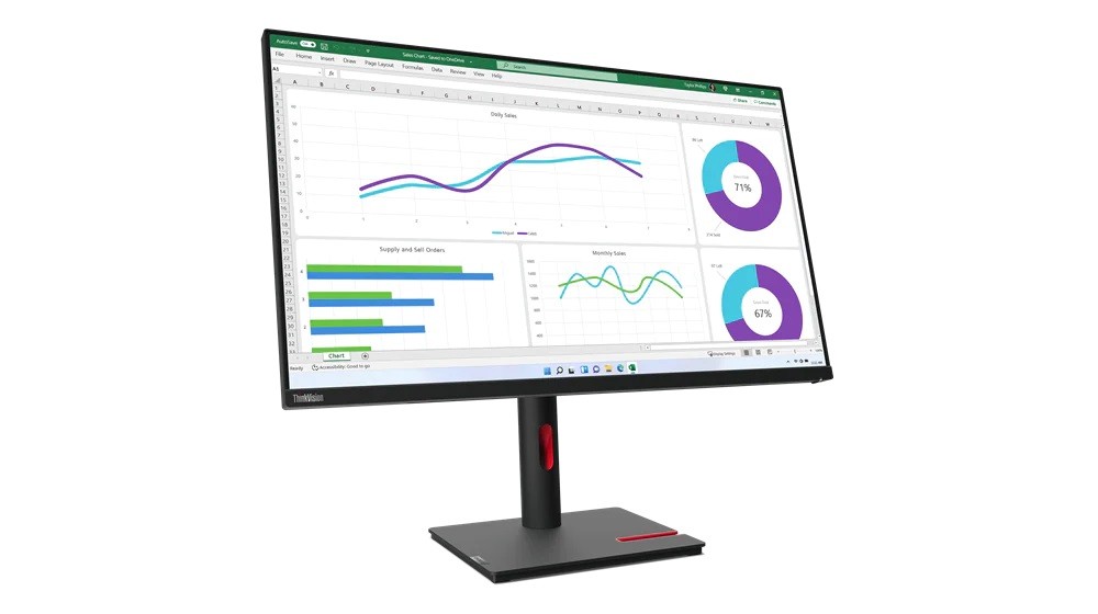 Monitorius lenovo thinkvision t32p-30 80 cm (31,5 colio) 3840 x 2160 pixels 4k ultra, 31.5