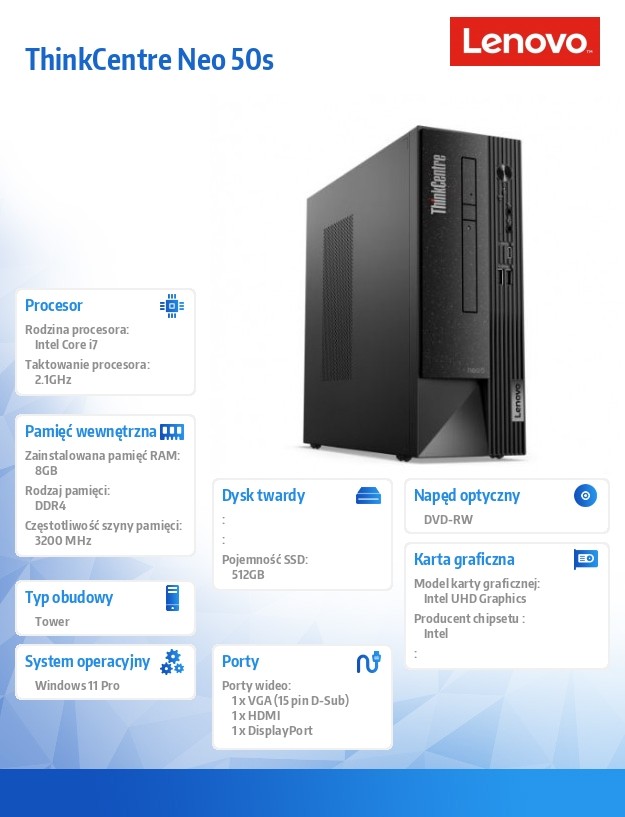 Kompiuteris lenovo thinkcentre neo 50s gen 4 12jf001wpb