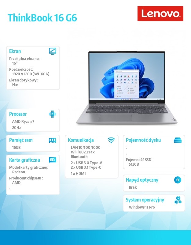 Lenovo thinkbook 16 g6 abp (21kk002fpb)