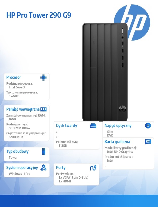 Kompiuteris hp pro 290 g9 tower