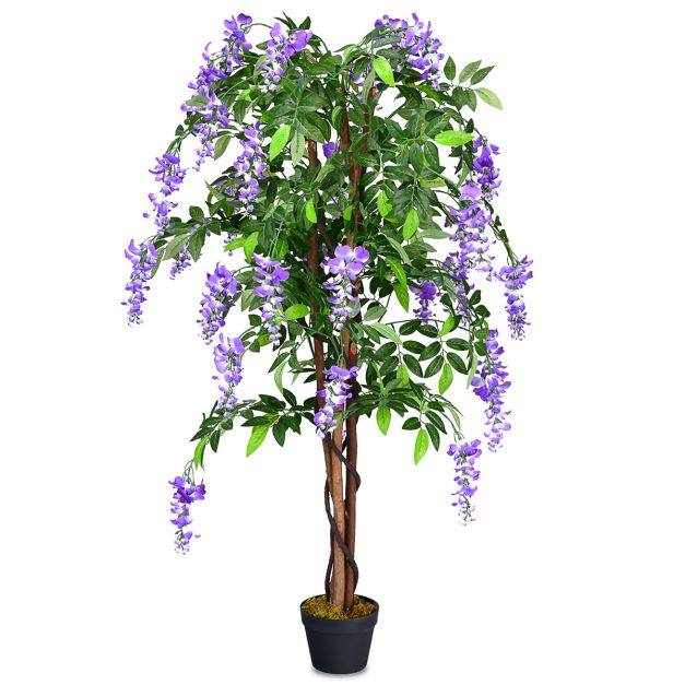Dirbtinis visterijos medis su žiedais, 150 cm 3