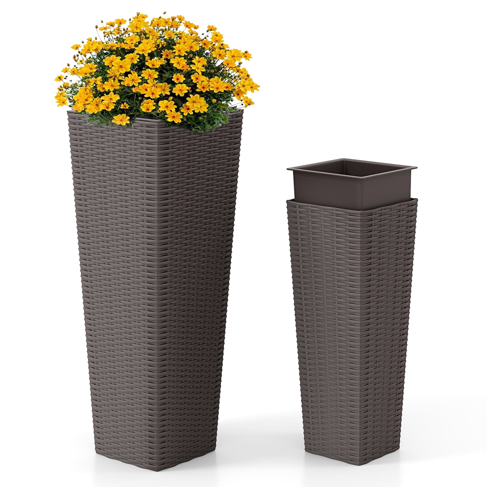 Vazonų rinkinys 82 cm / 60 cm 2 vnt.
