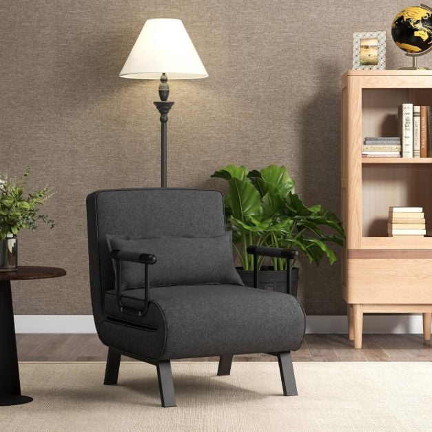 Sofa-lova tamsiai pilka