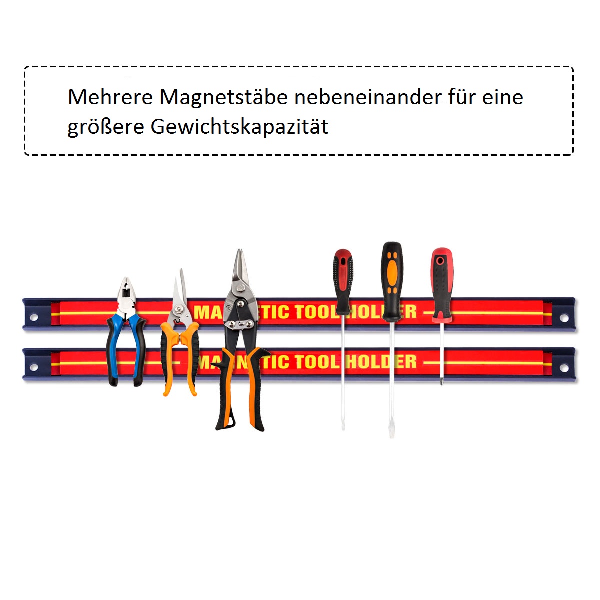 Magnetinės įrankių juostos 46 cm 6 vnt. 2