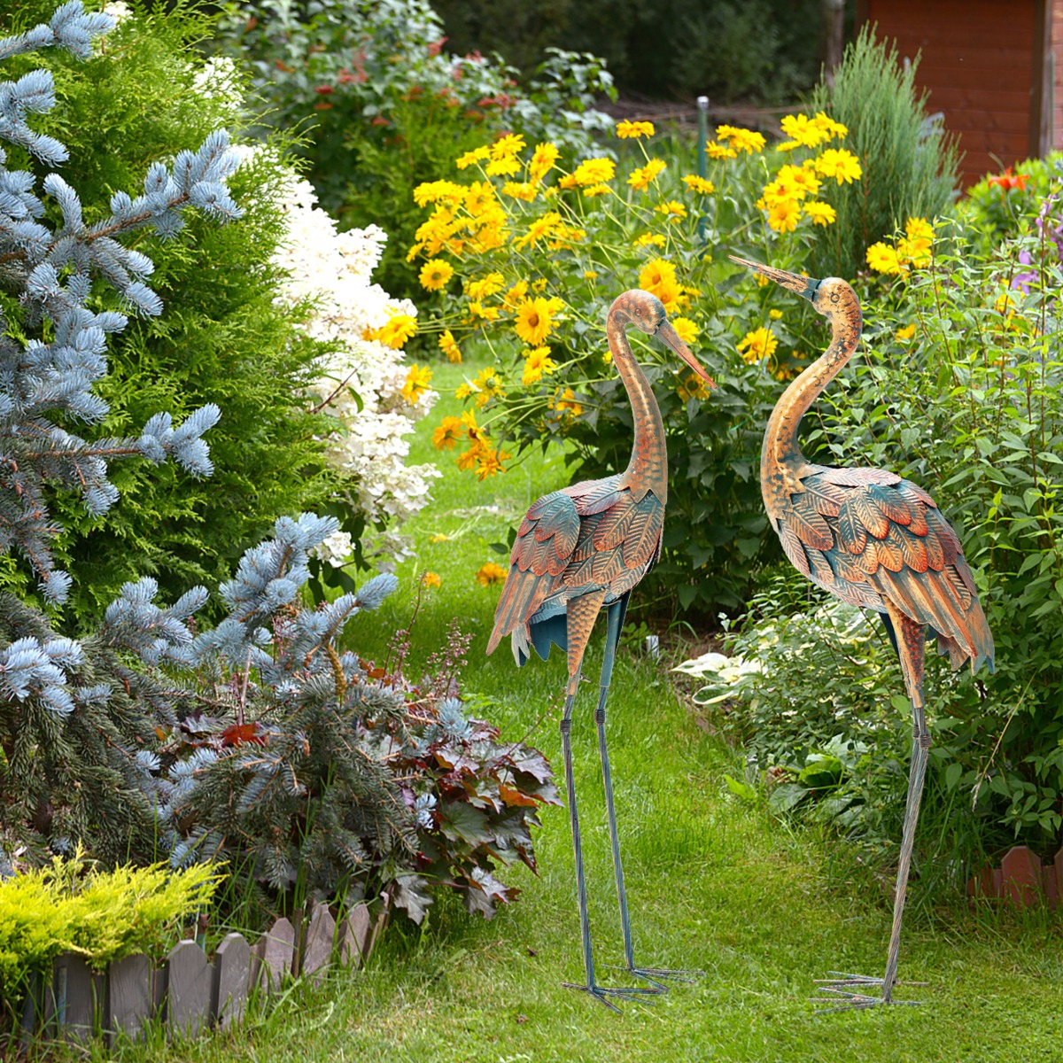Gervju statujas 18 x 35 x 86 cm un 19 x 30 x 85 cm, 2 gab. 3