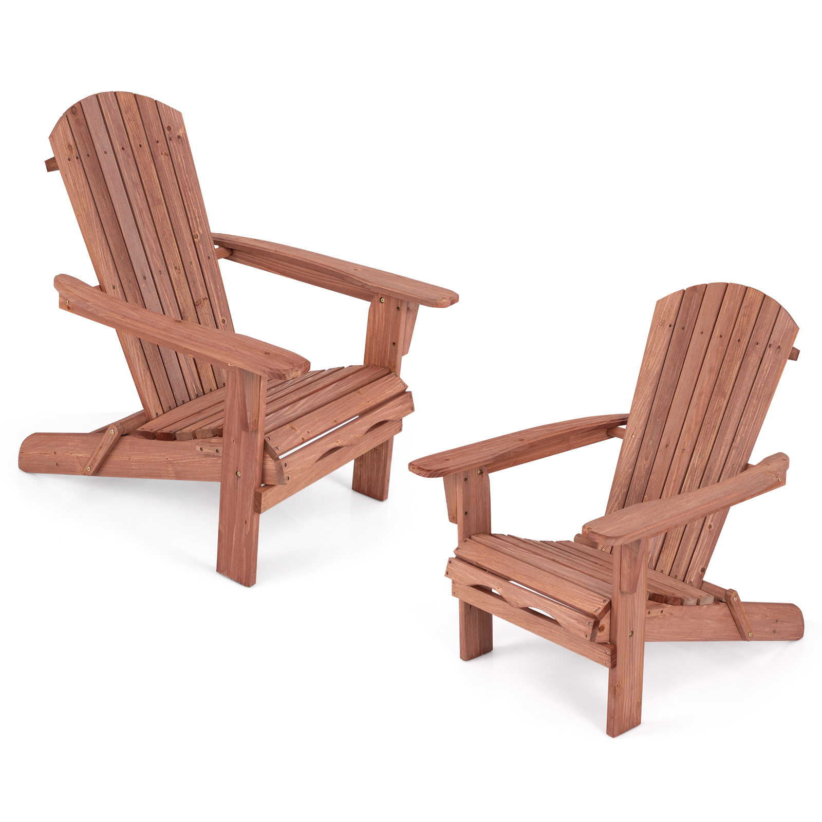 Sulankstoma Adirondack kėdė ruda 2 vnt.