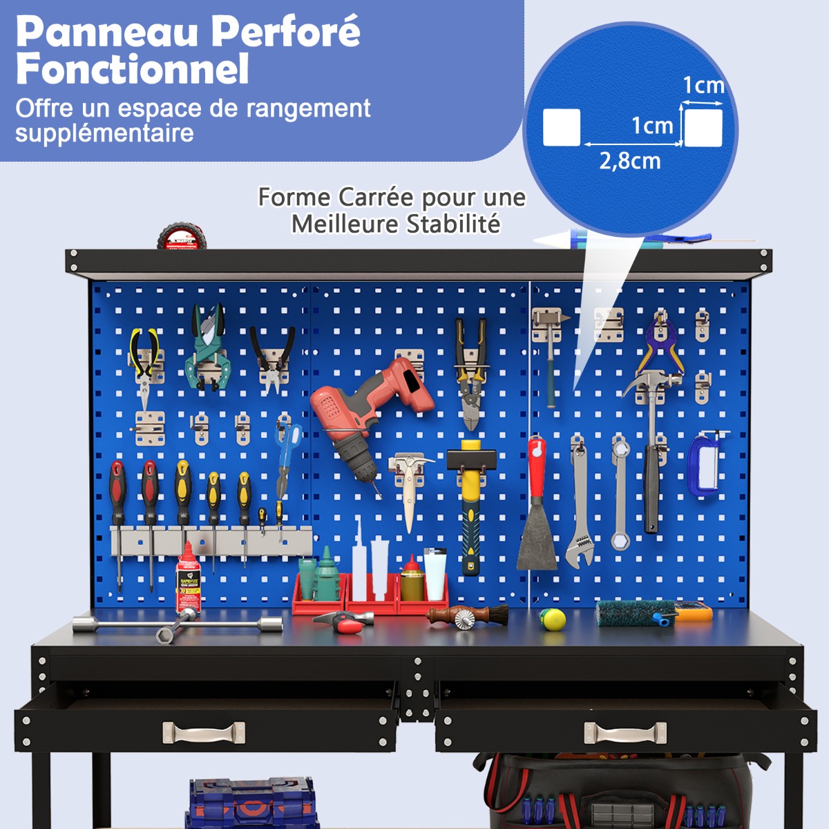Darbo stalas 121 x 61 cm