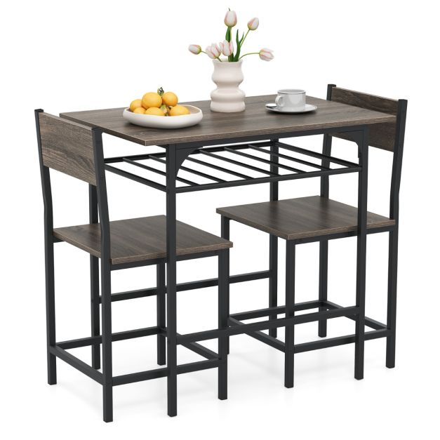 Valgomojo stalo komplektas 80 x 52.5 x 77 cm 3 vnt. 3